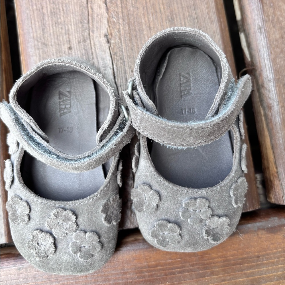 Zara Gray Dress Shoes Elegant Design